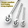 2pcs   Ratchet Wrench, 1/4 Drive 24-Tooth Reversible Socket Ratchet With Quick Release, Chrome Alloy , Fully Polished