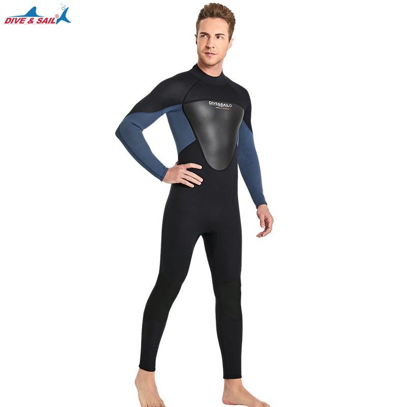 Diving Suit 3MM Men's One-piece Thermal Women's Outdoor Cold-proof Snorkeling Swimming Jellyfish Swimsuit