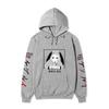 Kakegurui Runa Yomozuki Hoodie Unisex Fleece Sweatshirt Black White Anime Portrait Japanese Text Sleeve Autumn Winter Pullover