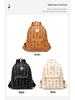 Autumn 2025 Women's Niche Leather Double Shoulder Backpack - High-End, Large Capacity for College Students