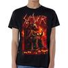 Slayer Eagle T-Shirt Punk Retro Top High Street Heavy Metal Band Print Short Sleeve Rock Casual Top Print Crew Neck Street Wear Unisex