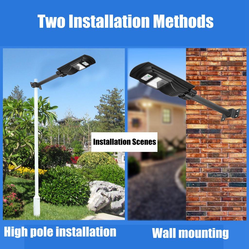 40/60/90W Solar LED Wall Lamp Street Light Radar Motion 2 In 1 Constantly Bright & Induction Solar Sensor Remote Control