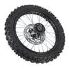 14 Inch Front Wheel Assembly 60 100 14 2.5 14 Tire Inner Tube 15mm Rim Axle with Brake Rotor for 125 140 150 160cc Pit