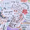 52Pcs Jesus Phrase Christians Religion Sayings Stickers Bible Sticker Decal