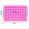Stampo Quadrato Piccolo in Silicone per Caramelle Stampo Base in Silicone per Cioccolato Cubetti di Ghiaccio Caramella Sciogli Caramello Cera Cottura in Cucina 54 Cavità