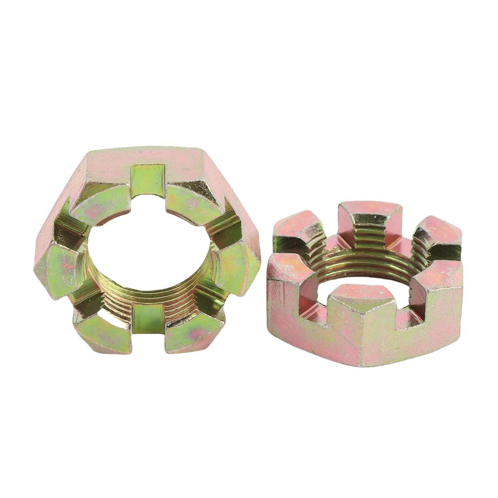2 Sets Trailer Nut Kit with 1in Shaft Spindle Nuts 1in Washer 2.2in Cotter Pins Galvanized for 1in Shaft Spindle