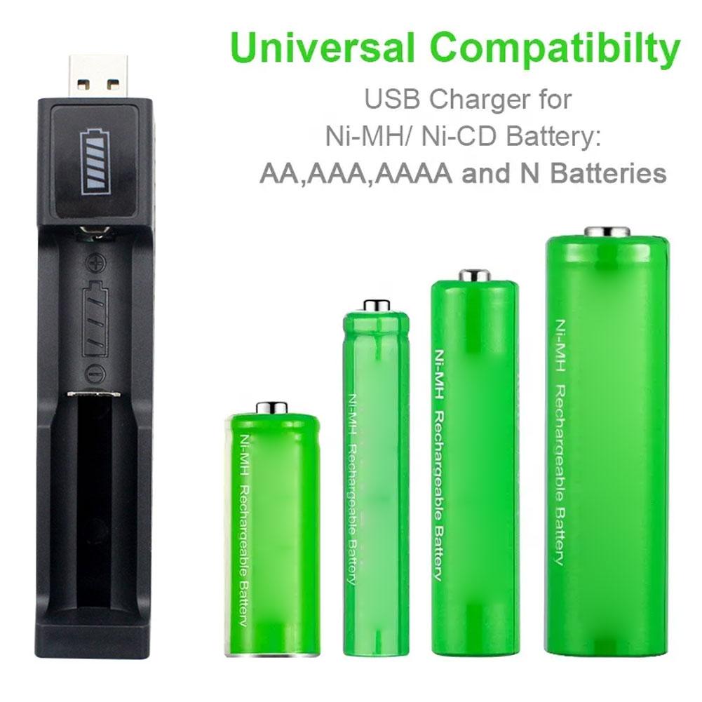 USB Direct Insertion Single 18650 Lithium Battery Fast Button Charging Push Battery Sour H3Q4