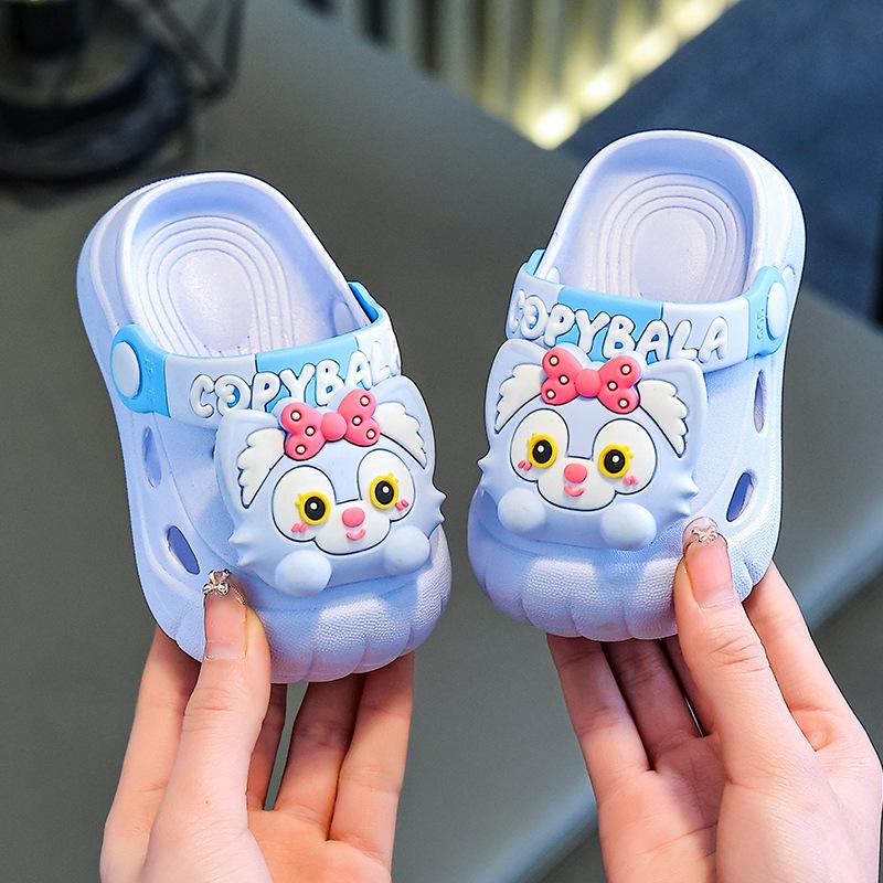 Children's Summer Clogs for Girls, Indoor Non-slip Cartoon Sandals for Boys, Toddlers, and Older Kids, Suitable for Outdoor Beach Wear