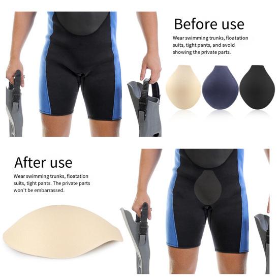 Men's Underwear Cup Enlarge Pad 3D Bulge Enhancing Cup Front Enlarge Sponge Pad for Swimwear Briefs G String Thongs Shorts