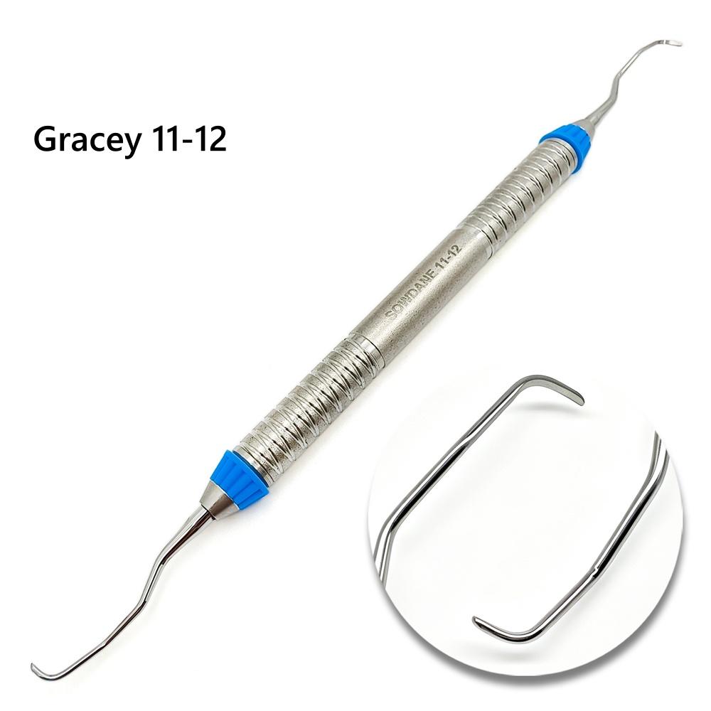 1 pieza de alta calidad Curetas Gracey Dentales Raspador Periodontal Acero Inoxidable Curetas Óseas Periodontales Perio