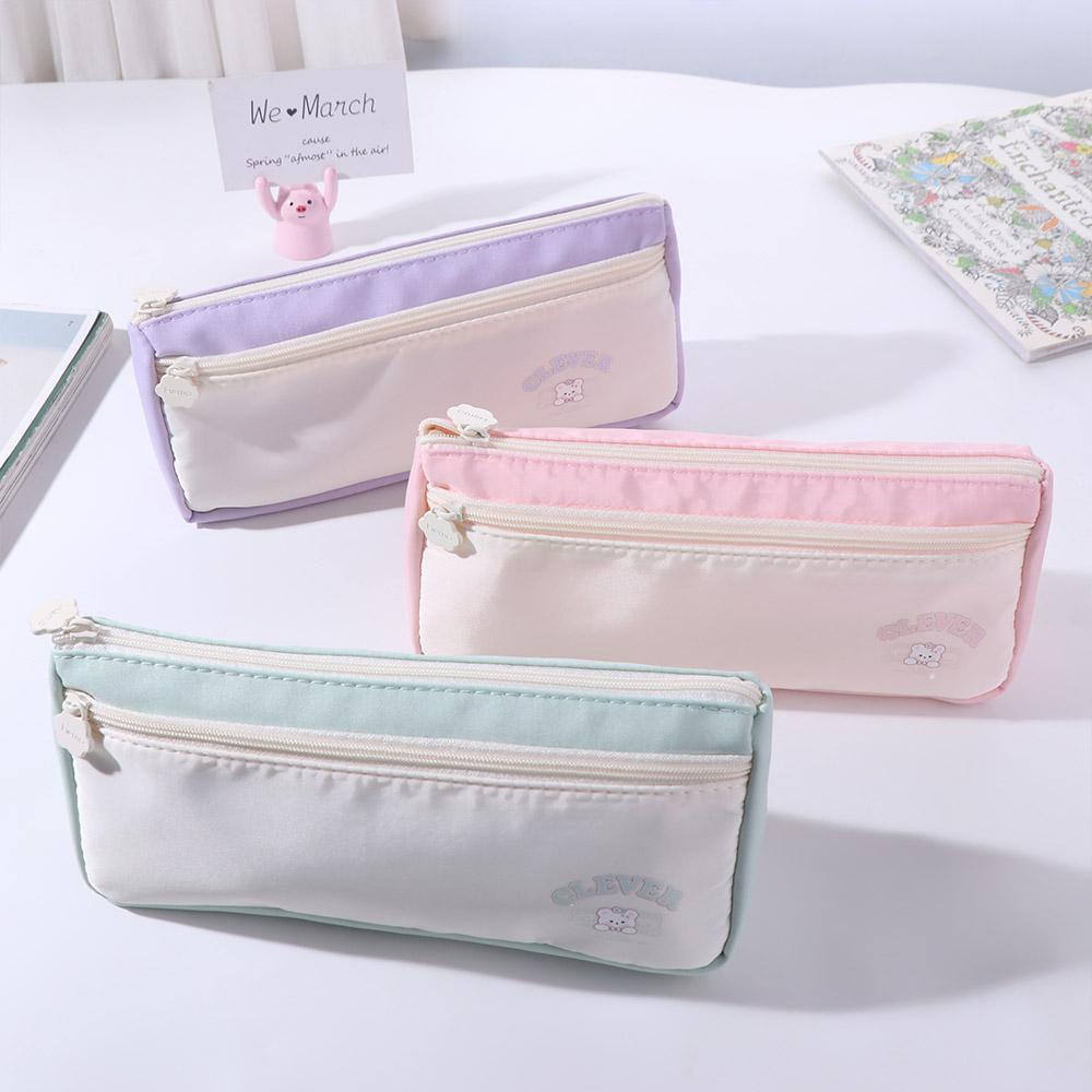 Large Capacity Y2K Stationery Bag Desktop Storage Ins Pencil Pouch Cute Korean Pencil Case School