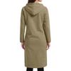 Women's Solid Color Fashionable Loose Zipper Long Cardigan Hooded Sweatshirt Jacket