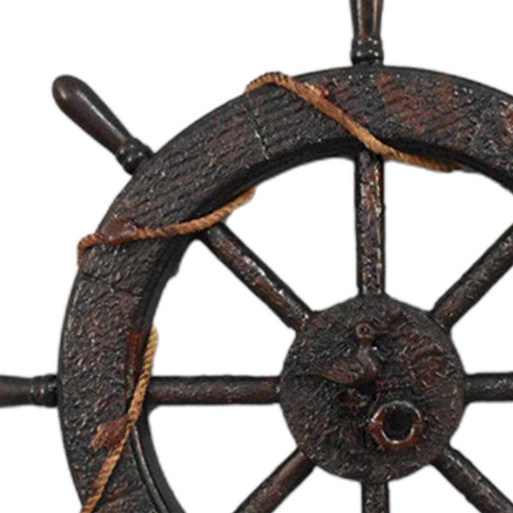 Boat Ship Steering Wheel Hanging Decor Mediterranean Nautical Decoration Home Decorations