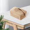 Elegant Linen Tissue Napkin Holder Pumping for Dining Room Kitchen Bathroom Bedroom Countertop