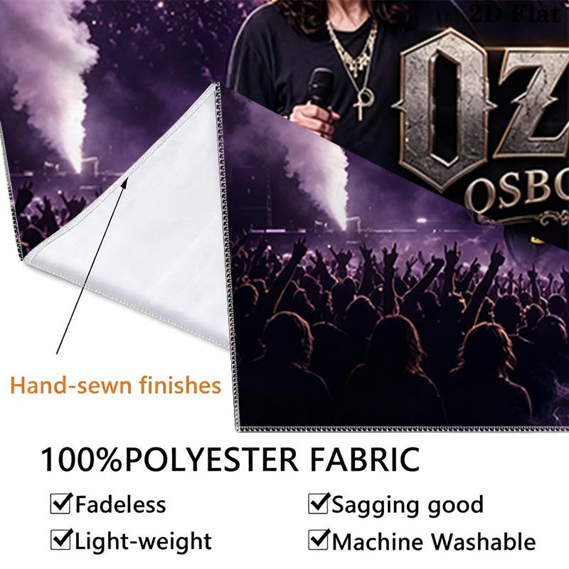 Ozzy Wall Tapestry Aesthetic Wall Hanging Printed Fabric Blanket Decorative Tapestries for Bedroom Living Room Home Decor