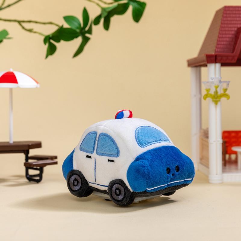 11cm Gesimuleerd Auto Pluche Speelgoed Politieauto Brandweerauto Taxi Off-road Pick-up Pop Kinderdag Cadeau Verjaardag Kerstcadeau 11cm