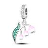 Flowers Series S925 Sterling Silver Sunflowers Tulip Carnation Charms Fit Original  Bracelet  For Women Jewelry Making