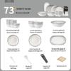 Yi Ceng 73-Piece Ceramic Dinnerware Set for 12