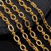 2M Stainless Steel Embossed Radial Grain Link Chain Metal Beads Steel Color Chains Jewelry Making DIY Bracelet Necklace Material