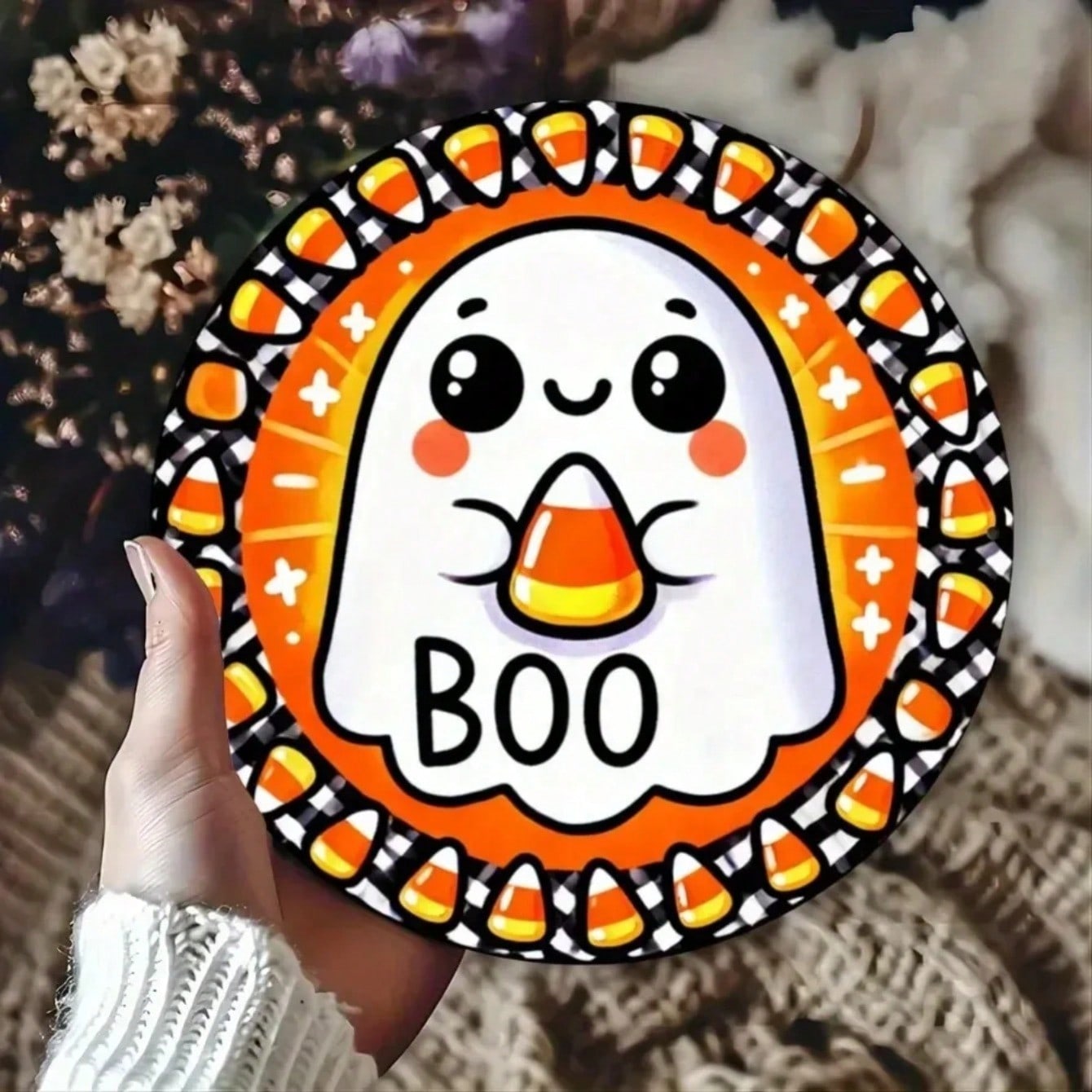 Причудливый мультяшный тыквенный настенный декор для детской комнаты, праздничный декор для камина, угощение или жизнь разноцветный