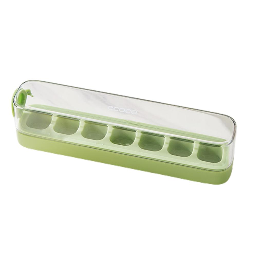 Ice Cubes Stencils Box Easy Release Mini Ice Cubes Tray with Removable Cover Stackable Spill Resistant Ice Cubes Stencils Box