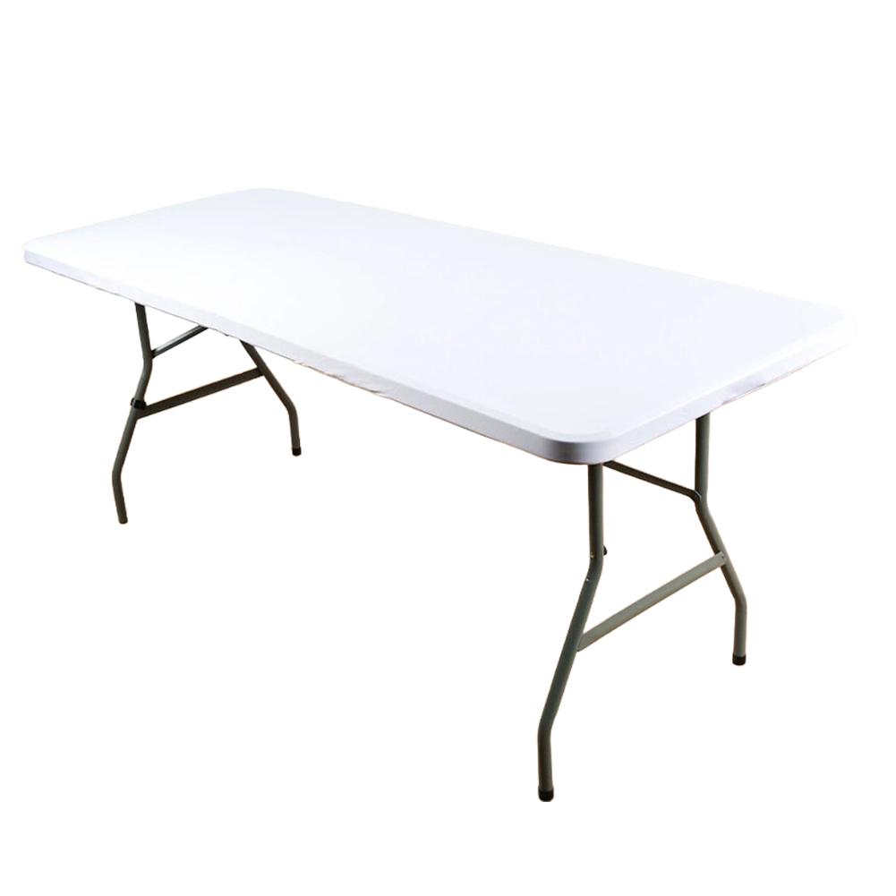 

Elastic Tablecloth Washable Table Cover Elegant Style White 152*76*76CM