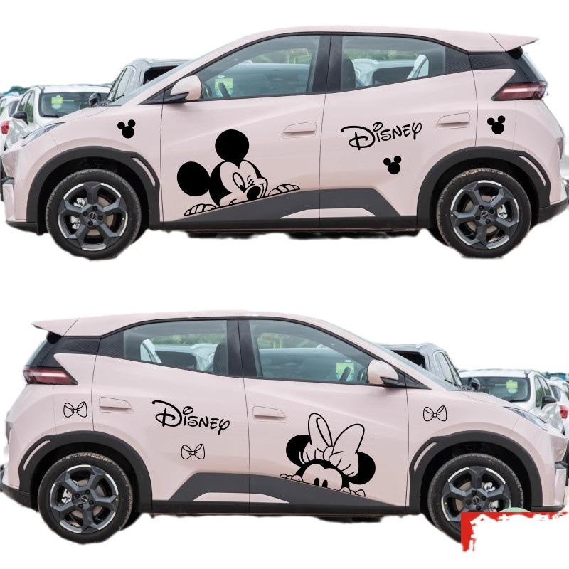 BYD Seagull Car Decals: Cute Mickey & Minnie Cartoon, Dolphin Design