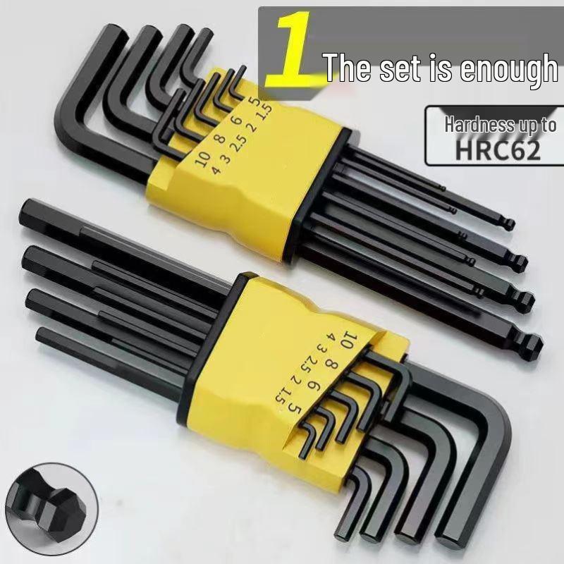 Německá sada Torxových a šestihranných klíčů a šroubováků z legované oceli S2