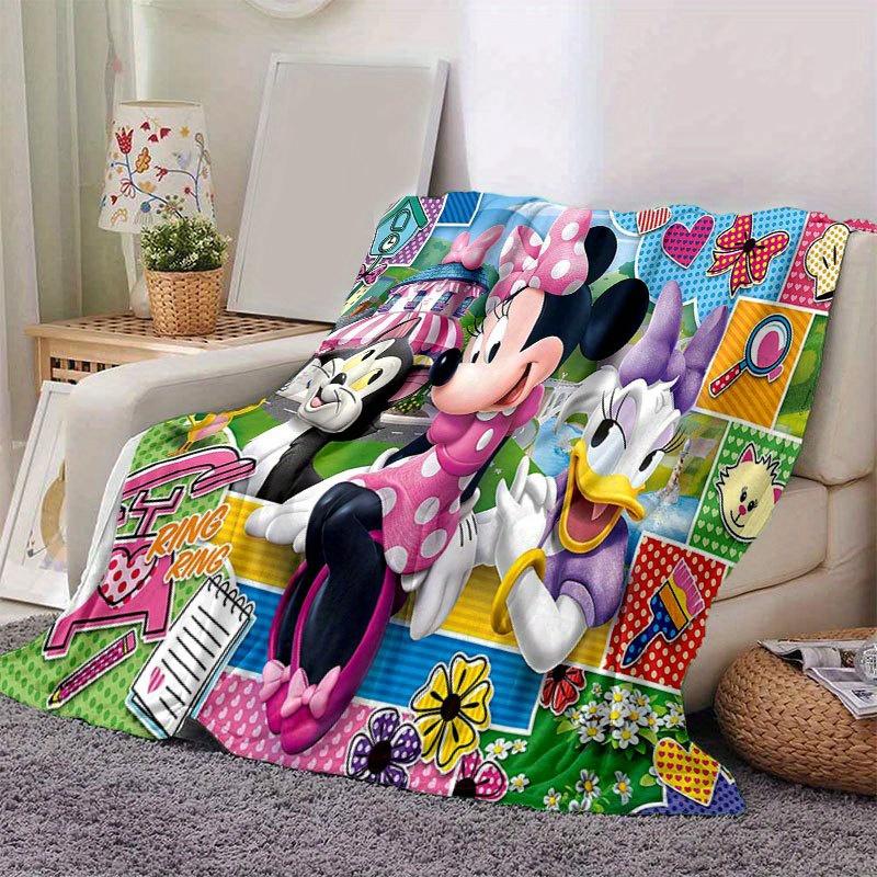 

Mickey & Minnie Blanket - Soft, Warm Flannel Throw for Couch, Bed, Travel, Camping | All-Season Cozy Nap Blanket 100x150cm