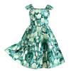 Girls' Floral Princess Dress - Fresh Mori Style with Thin Straps