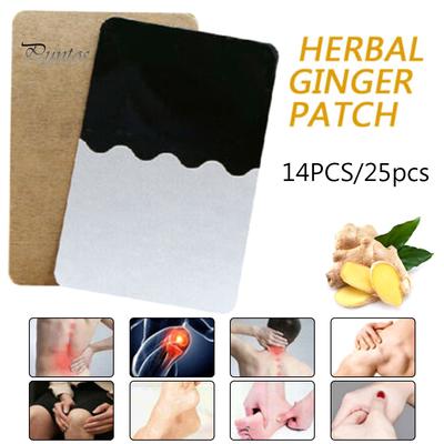 Gesundheitspflege 14/25 Stück Ingwer Kräuterpflaster Arthritis Schmerzlinderungspads Schmerzlindernder Aufkleber