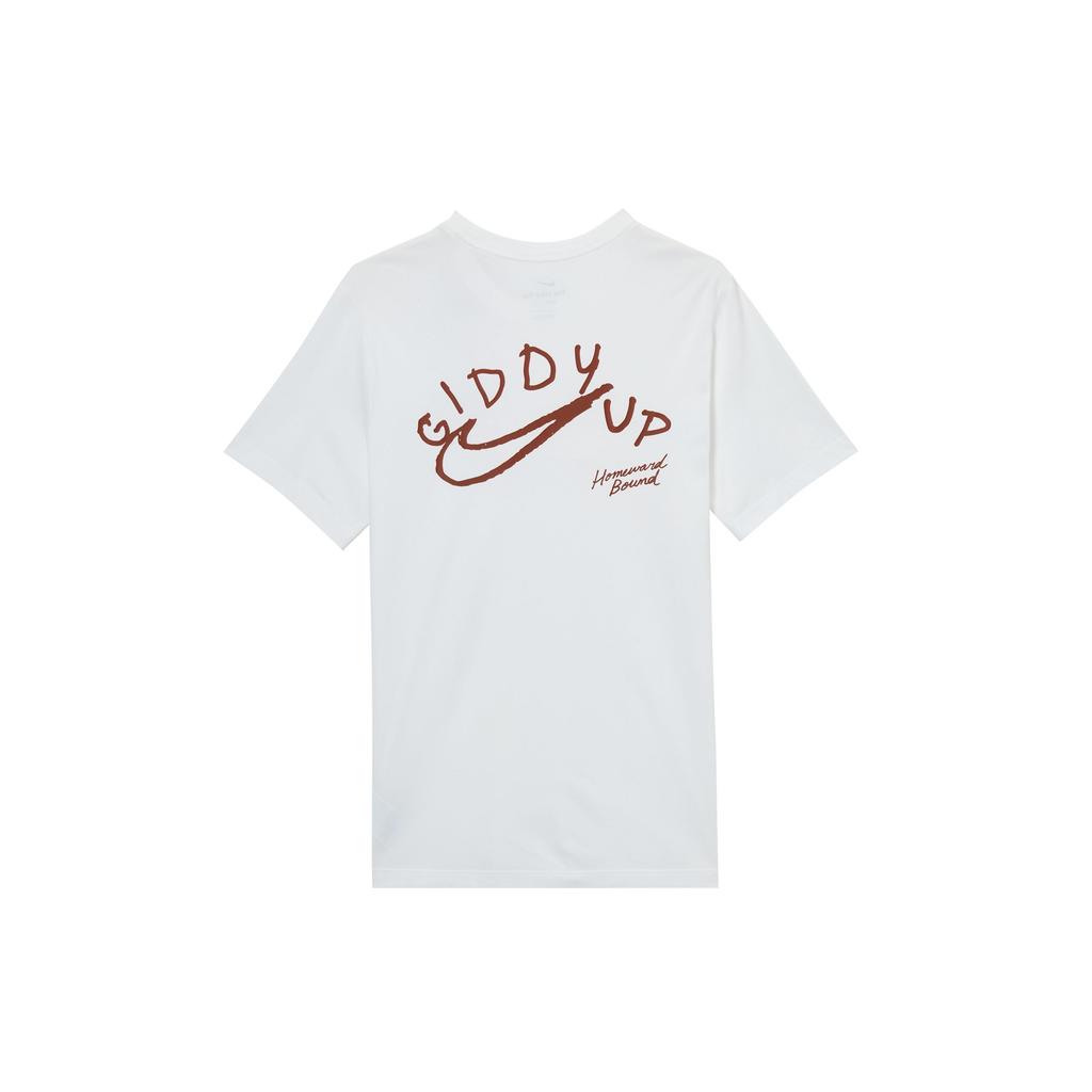 Nike DF Western States Logo Round Neck Sports Breathable Short Sleeve T-Shirt Men T-Shirts White HJ3663100