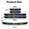 5pcs Car Door Sill Scuff Plate Cover Bumper Trunk Protector Anti Scratch Sticker