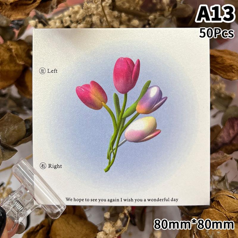 50Pcs Press On Nail Cardboard Cards 6.5X6.5Cm 8X8Cm Cartoon Pattern Nail Art Display Photo Props Card False Nail Tips Manicure