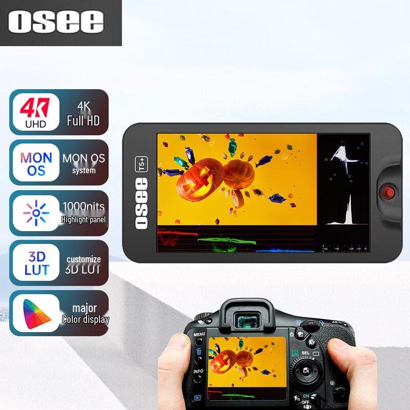 OSEE T5+ 5-inch 4K HDR On-Camera Monitor