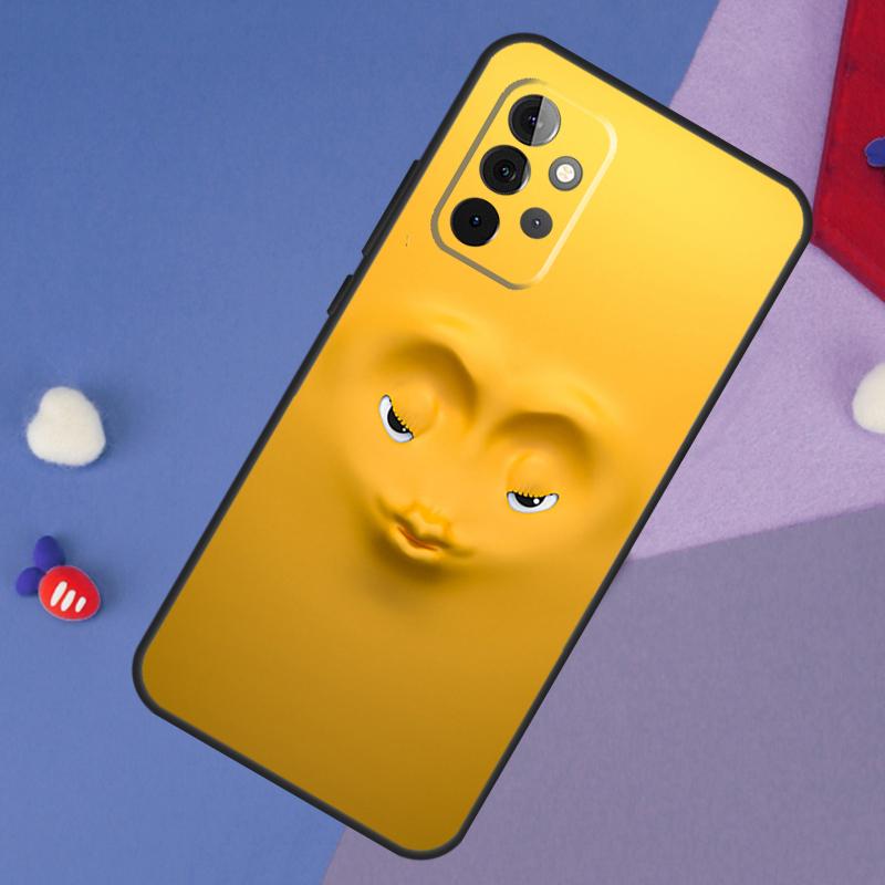 3D funny face Cute Case For Samsung Galaxy A55 A35 A32 A12 A22 A52 A06 A54 A34 A14 A56 A36 A26 A16 A13 A53 A15