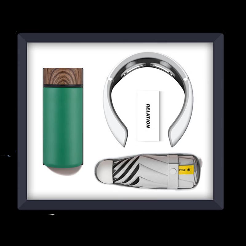 

Smart Thermos, Neck Massager & Umbrella Gift Set