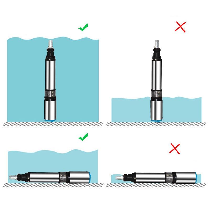 DC 48V/60V 500W Lift 50m Garden Home Deep DC Well Water Pump Submersible Pump Alternative Energy Solar Powered Submersible Pump