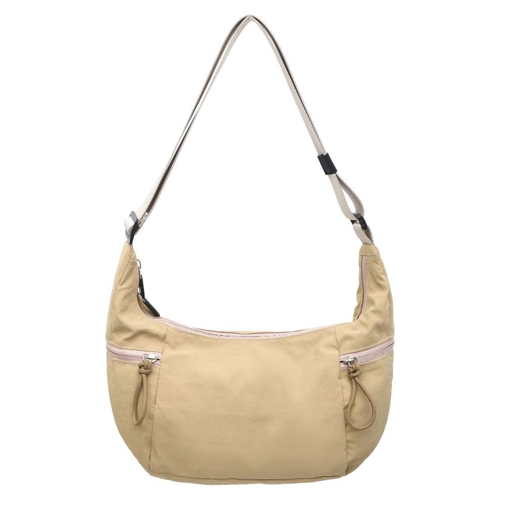 Japanese Washed Nylon Bag Couple Messenger Bag Versatile Leisure Travel Small Satchel Light and Simple Dumpling Bag