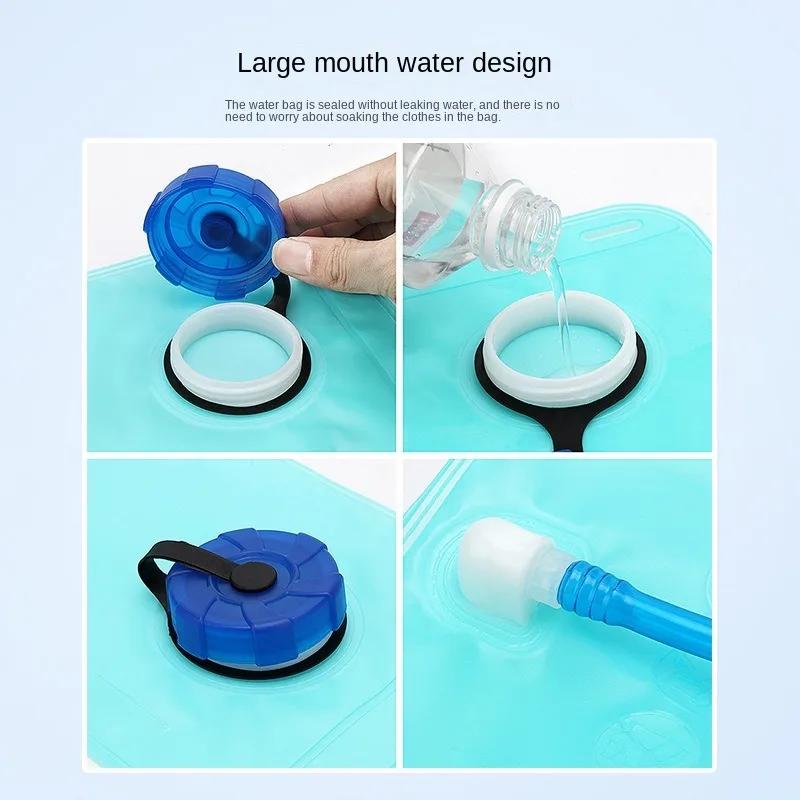 2L Lightweight Water Pouch Active Backpack Bicycle Riding Water Pouch Food Grade TPU Outdoor Use Drinking Water Pouch Camping