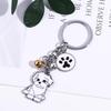 White Husky Enamel Maltese Golden Retriever Pet Keychain Dog Keychain Pet Keyring Dog Pendant