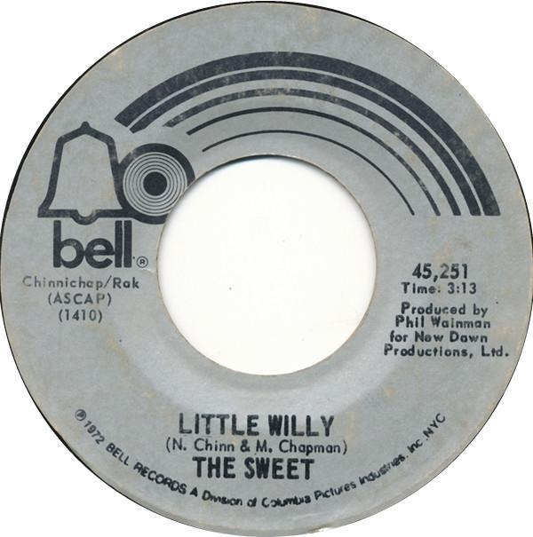 

7inch Record SWEET - Little Willy 45251 Bell Records 1972 US Rock Used
