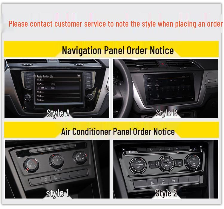 Carbon Fiber Gear Shift and Door Wrap Stickers for 2016-2021 VW Touran Interior.