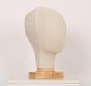 Burlap-Wrapped Model Head for Hats, Wigs & Accessories Display