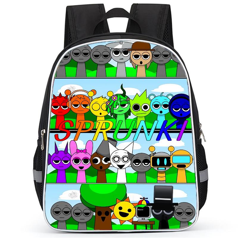 Rhythm Box Sprunki Hra Anime Batoh Studentský Školní Taška Počítačová Taška