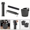 Black Coffee Knock Box Rod Grounds Container Bar For Coffee Making Accessories Black Espresso Coffee Grounds Organizer Knock Box