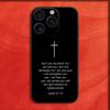 Jesaja Jesus Bibelvers Kreuz Handyhülle Für iPhone 16,15,14,13,12,11,Pro,XS,Max,XR,Plus,E,Mini Schwarze Stoßfeste Hülle