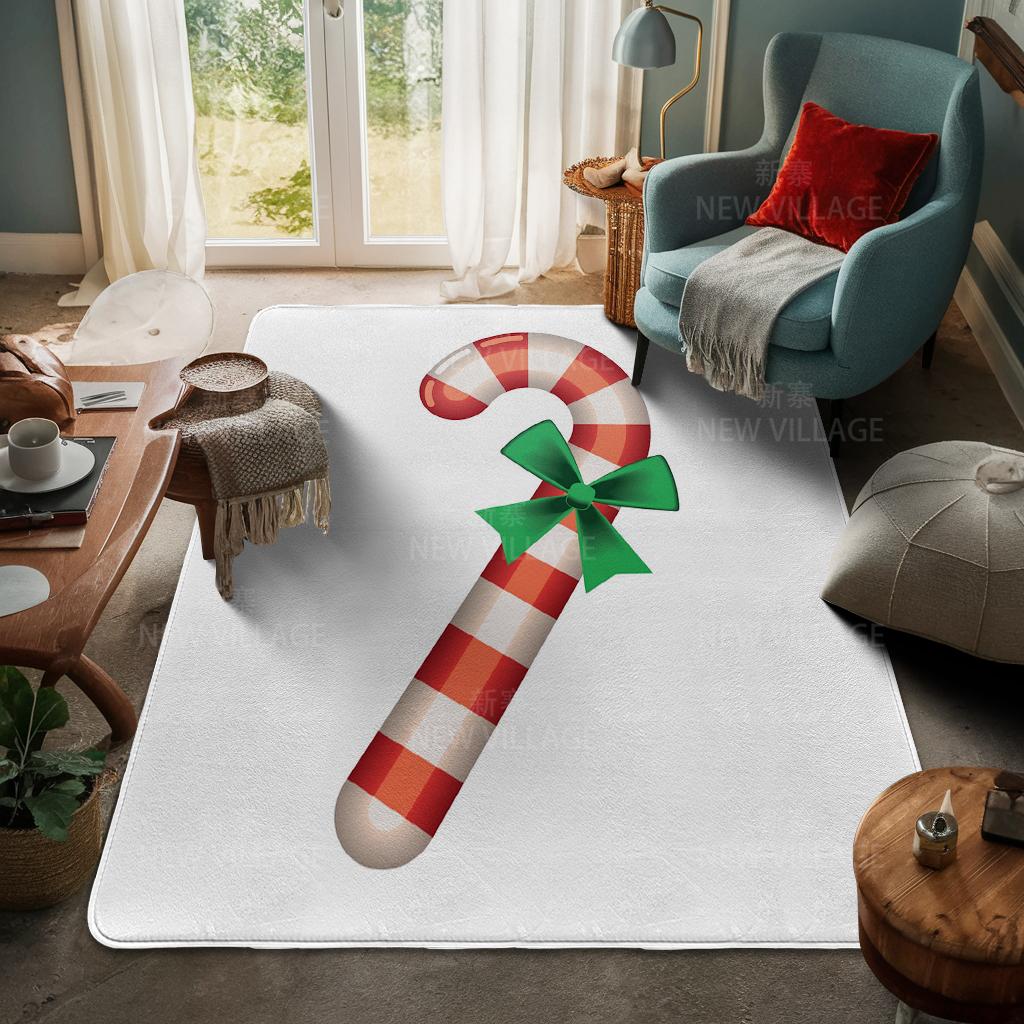 House Entrance Carpet Home Door Mat Living Room Bath Foot Bathroom Non-slip Water Absorption Rugs Bath Merry Christmas Winter