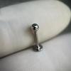 10Pc ASTM F136 G23 Titanium Labret Ear Lip Stud Jewelry CZ Stone Cartilage Tragus Earring Tongue Studs Threaded Body Jewelry