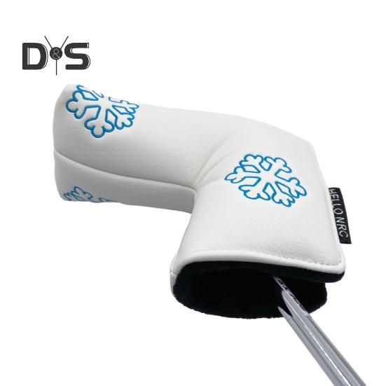 Golf Putter Cover Magnetic Mallet Putter Cover Golf Club Putter Sleeve Cute Polar Bear Design Blade Putter Headcover for Golfer